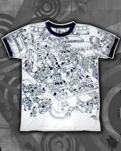 m_Men's All Over Print Graphic Tee for Him P795