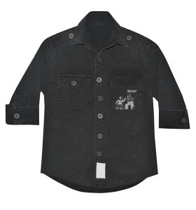 m_men's washed threefourths sleeve with print P1595