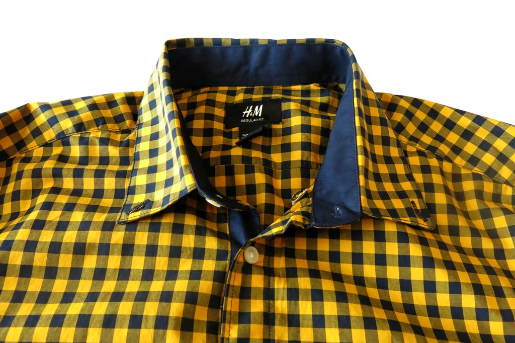 H&M Men's Gingham Long-Sleeved Shirt (2)