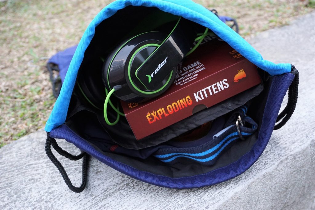 Hawk Drawstring Lifestyle Backpack is made for overnights and road